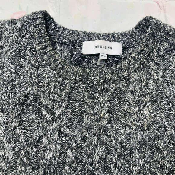 Anthropologie John + Jenn Women Medium Gray Cable - Picture 8 of 10